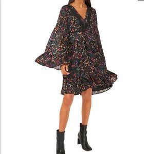 Kate floral print babydoll dress
